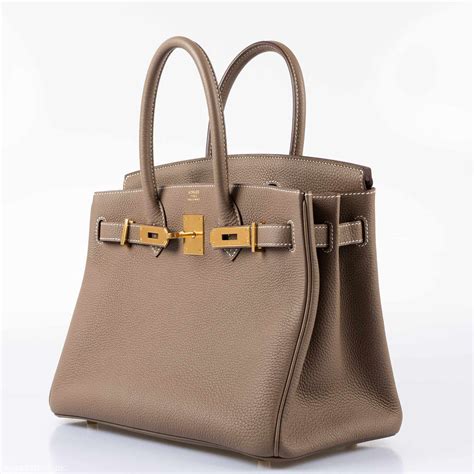 HERMES Togo Birkin 30 Etoupe 1498560 